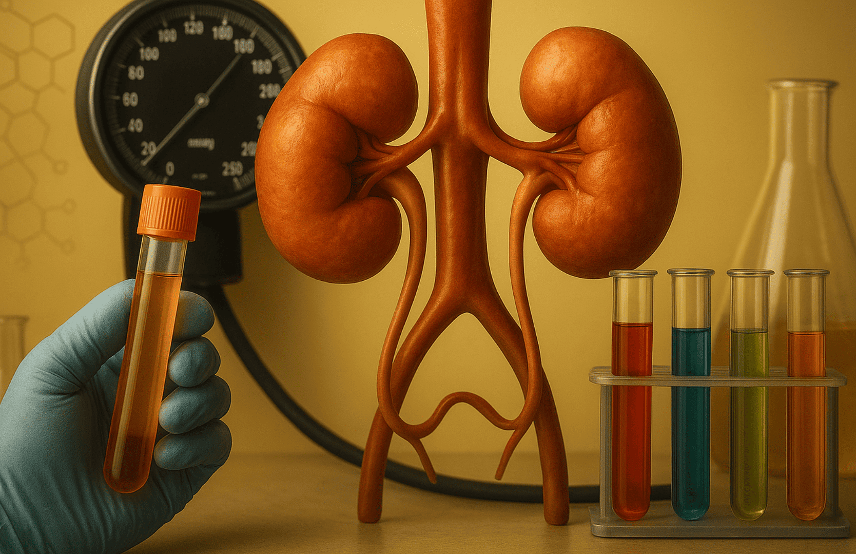 Marcadores Bioquímicos y el Estudio de Enfermedad Renal en Pacientes con Hipertensión