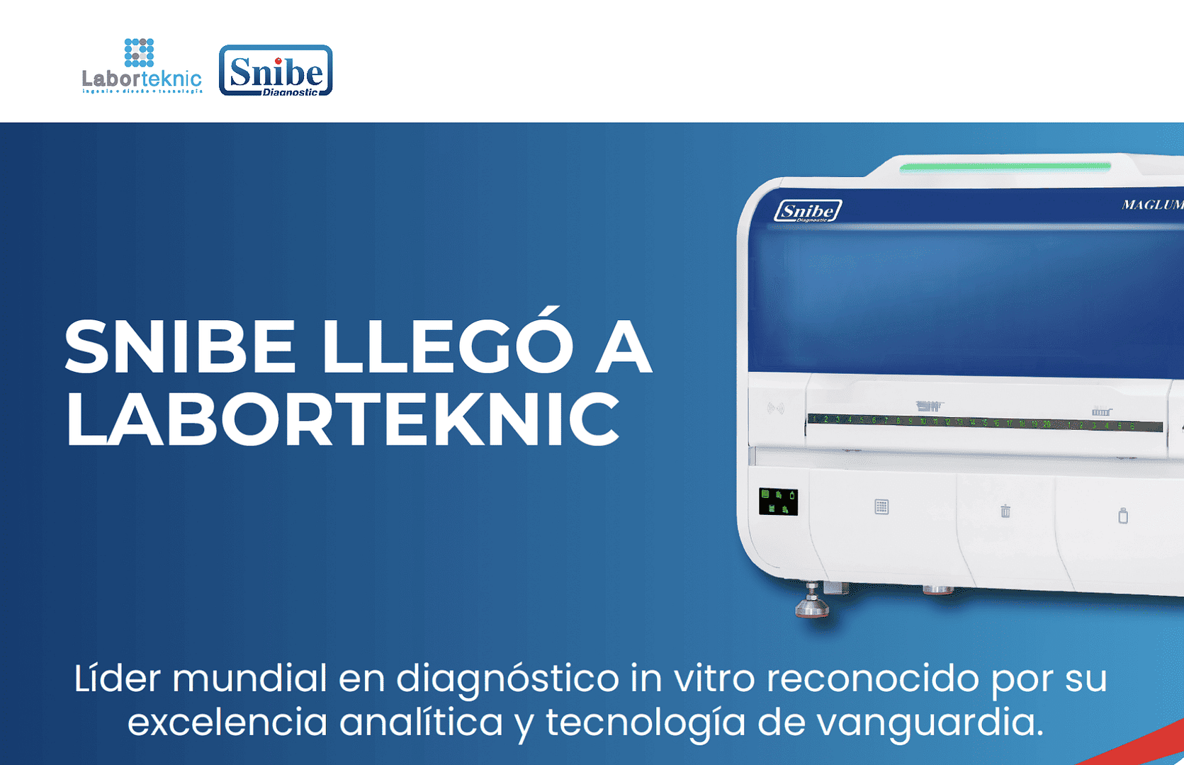 Más soluciones diagnósticas, el mismo compromiso con tu laboratorio